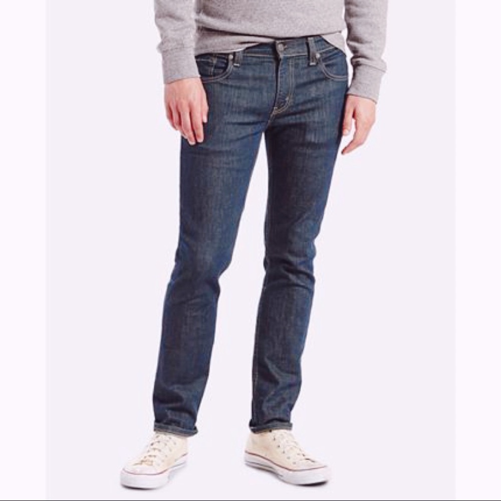 Levi’s Men 511 Skinny Slim Jeans Dark Blue